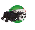 eurosystems M250 (P70) EVO Set Kehrmaschine inkl. Kombiwalze 88 cm u. Schmutzbehälter